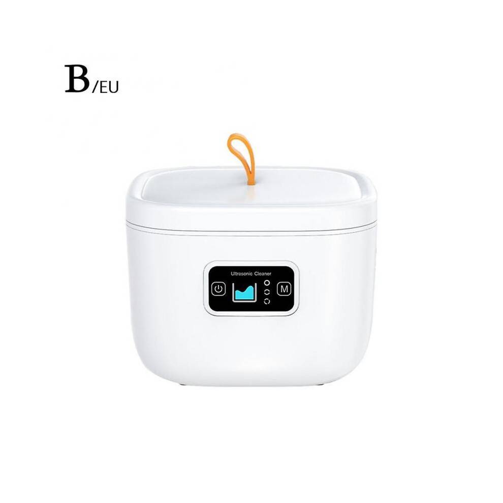 (white EU Plug) Ultrasonic Cleaner for Home Use UV Automatic Cleaning Machine