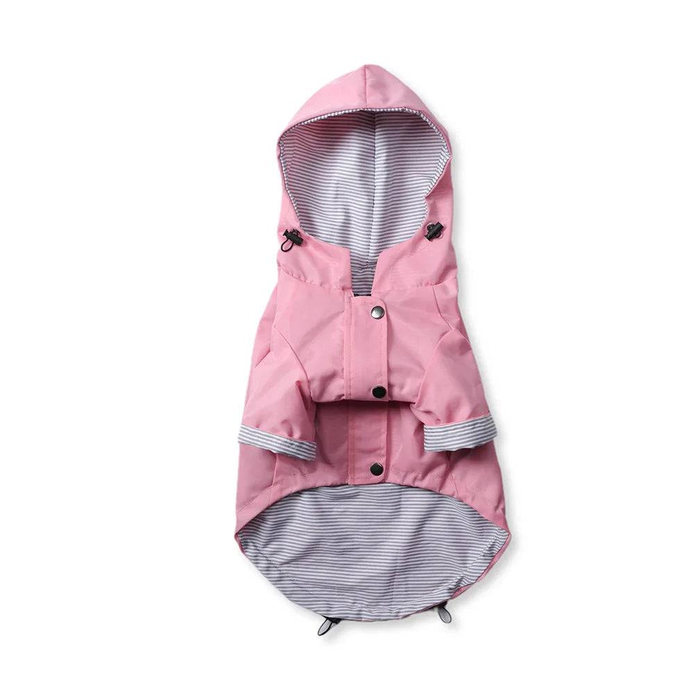 Waterproof Windproof Dog Sport Hoodie Coat - Pink / 4XL (4XL)