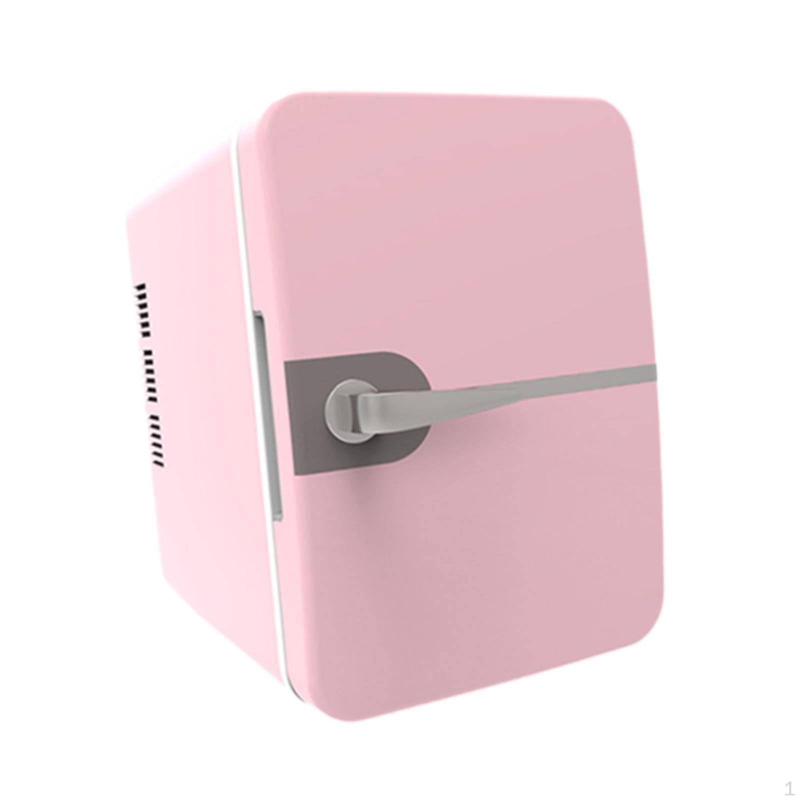 Minikyl 6L/8 burkar Liten kylkompakt för kontor bil rosa