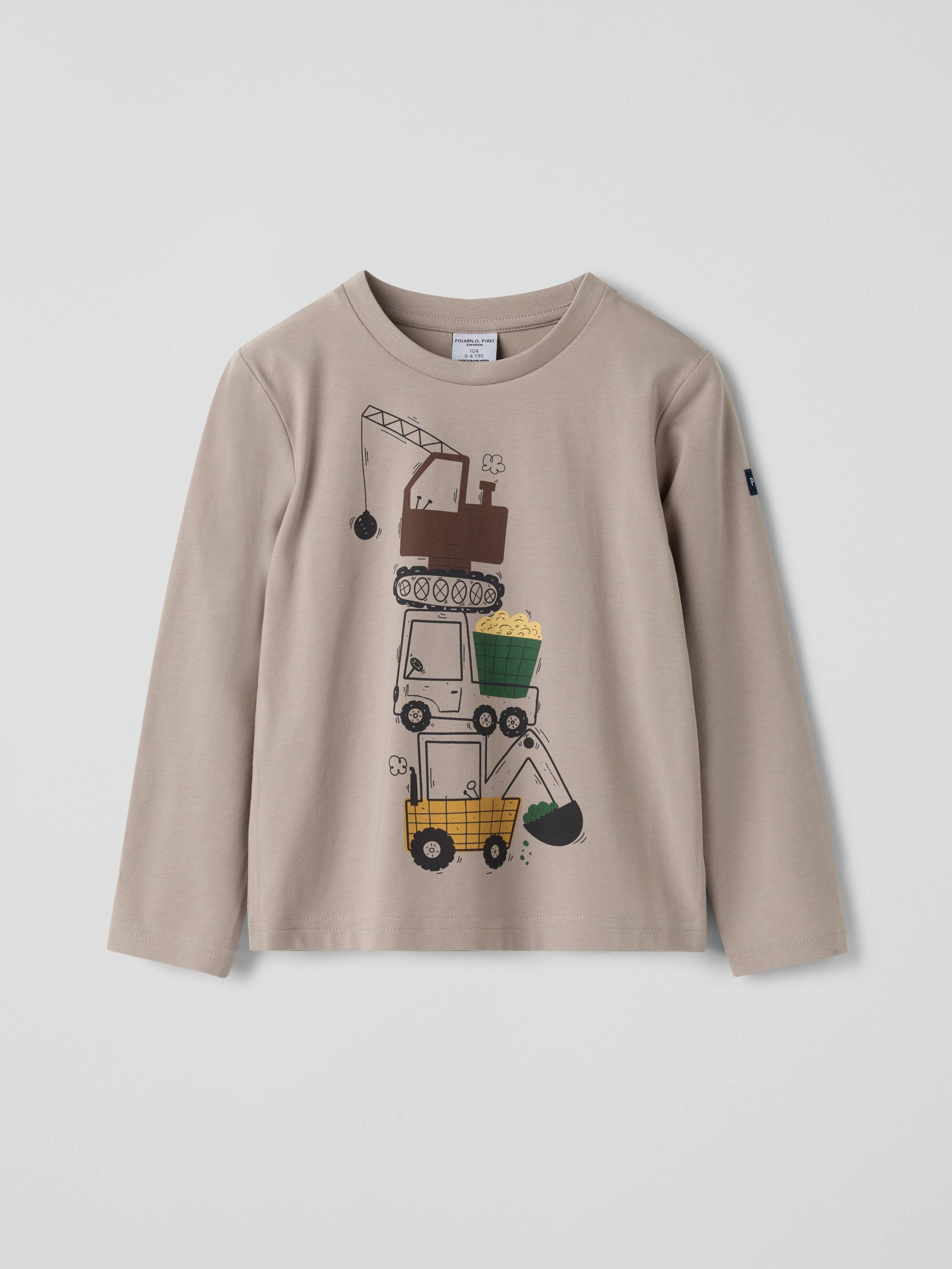 Långärmad t-shirt printad