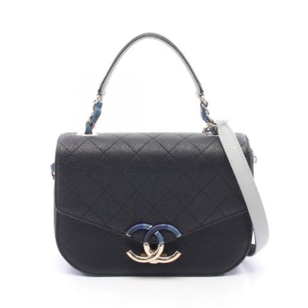 Chanel Vintage Pre-owned Vintage Skuldertaske - Vintage - Dame - Sort - ONE SIZE - Uld
