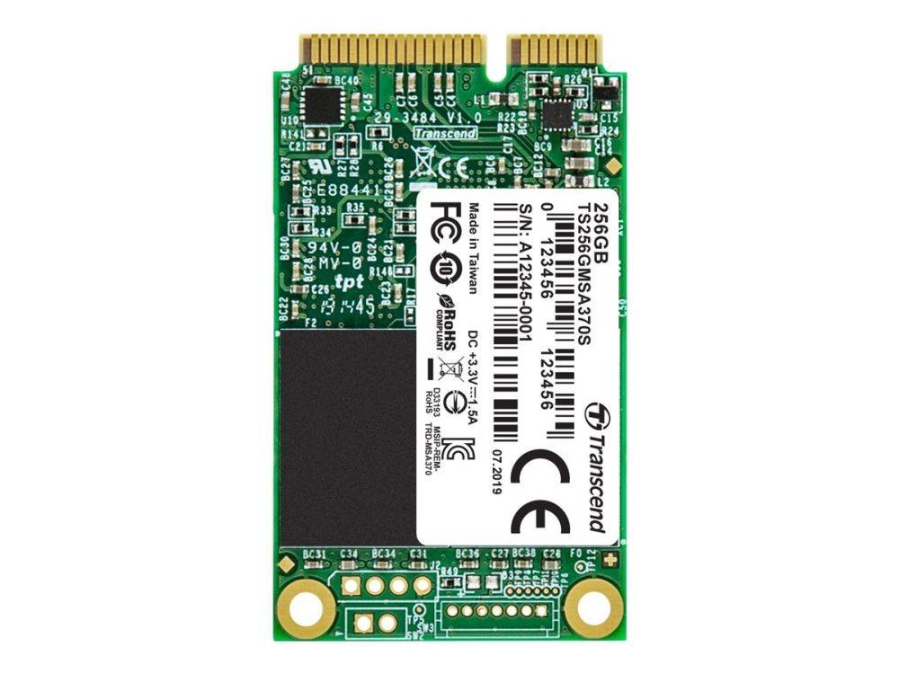 Transcend 370S - SSD - 256 GB - inbyggd - mSATA - SATA 6Gb/s