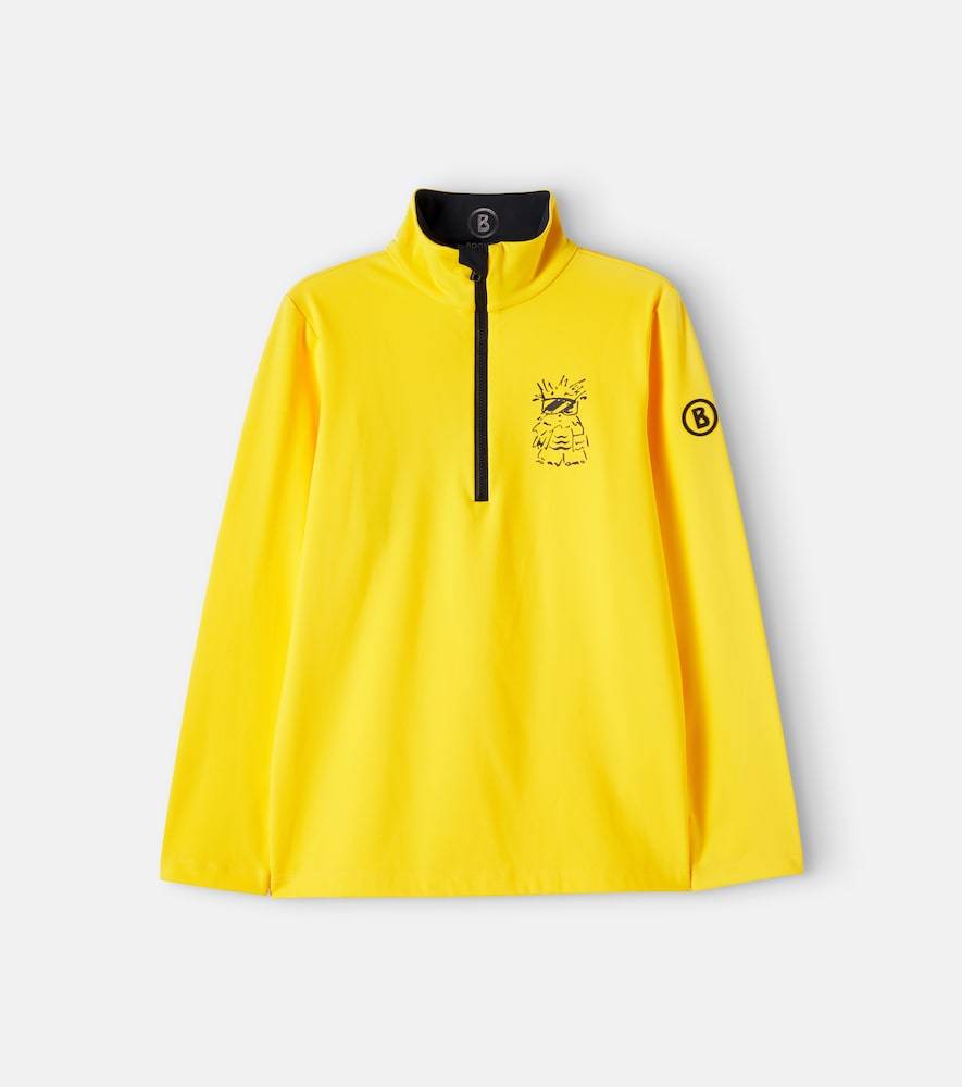 Bogner Kids Top de esquí estampado - amarillo - Y 10-11