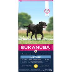 Eukanuba Mature Large Breed hundfoder med kyckling. Förpackning: 2 x 15 kg