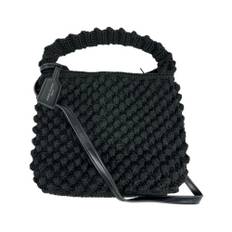 Gianni Chiarini, Taske, Dame, Sort, ONE SIZE, Sort Pom Pom Spandtaske