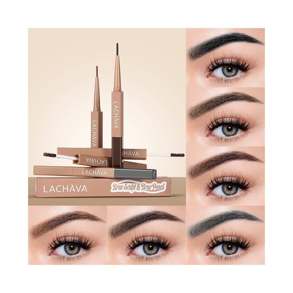 (Matches the image) Dual-ended Eyebrow Pencil Eyebrow Dye Paste Shape Eyebrow Tinting Pencil Color Makeup Eyebrow Tinting Liquid Eyebrow Paste
