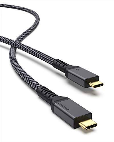 Maxonar Thunderbolt 4-kabel 1,8 m/40 Gbps, TB4 USB 4-kabel, stöder 8K60hz/5K@60Hz/Dual 4K60hz Monitor, för Mac Studio, Studio Display, M1 M2 Macbook Air, Thunderbolt 4 extern SSD, eGPU, dockningsstation