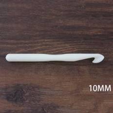 3-12mm rena vita plasthandtag virknål sticknålar tjockt huvud verktyg för gör-det-själv handgjorda stickade hantverkstillbehör - 10mm