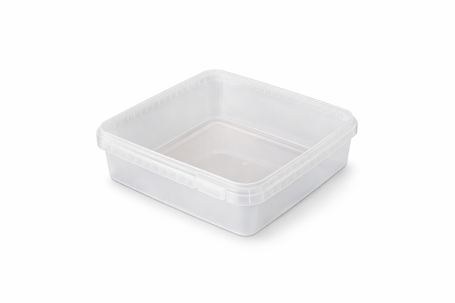 Plastbøtte 1,5 L klar ekskl. låg - frysekvalitet