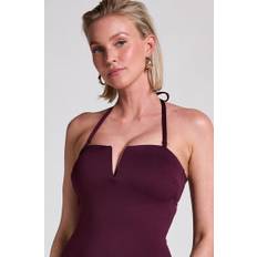Hunkemöller Neopren Bandeau badedragt lilla - S