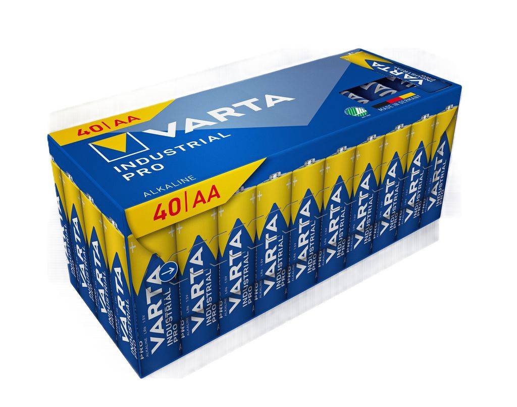 VARTA Industrial Pro AA-batteri, 40-pack