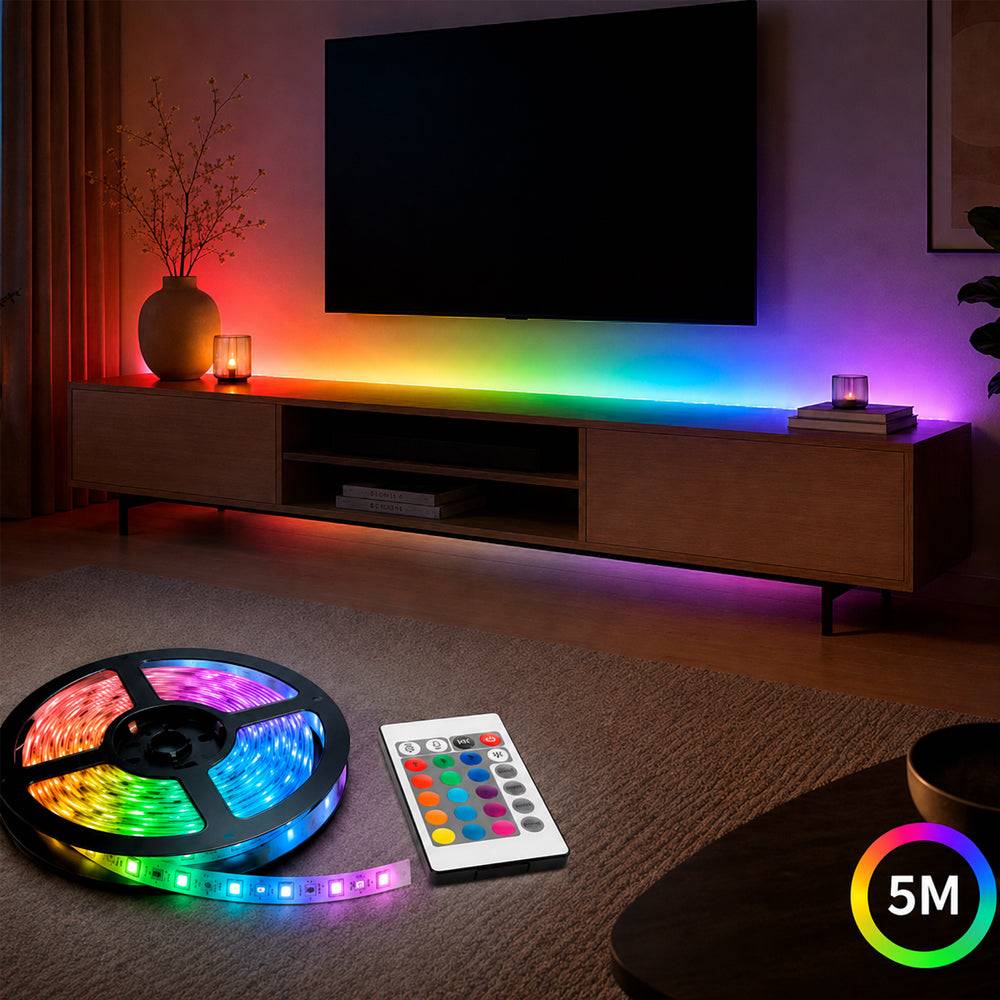 LED-Strip 5 meter med fjärrkontroll