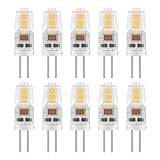 G4 LED-lampor 12V 2W, motsvarande 20W halogen, 200LM, neutralvit 4000K, ej dimbar, energisparande LED-lampa, G4-sockellampa, för underskåpsbelysning, landskapsbelysning, 10 stycken