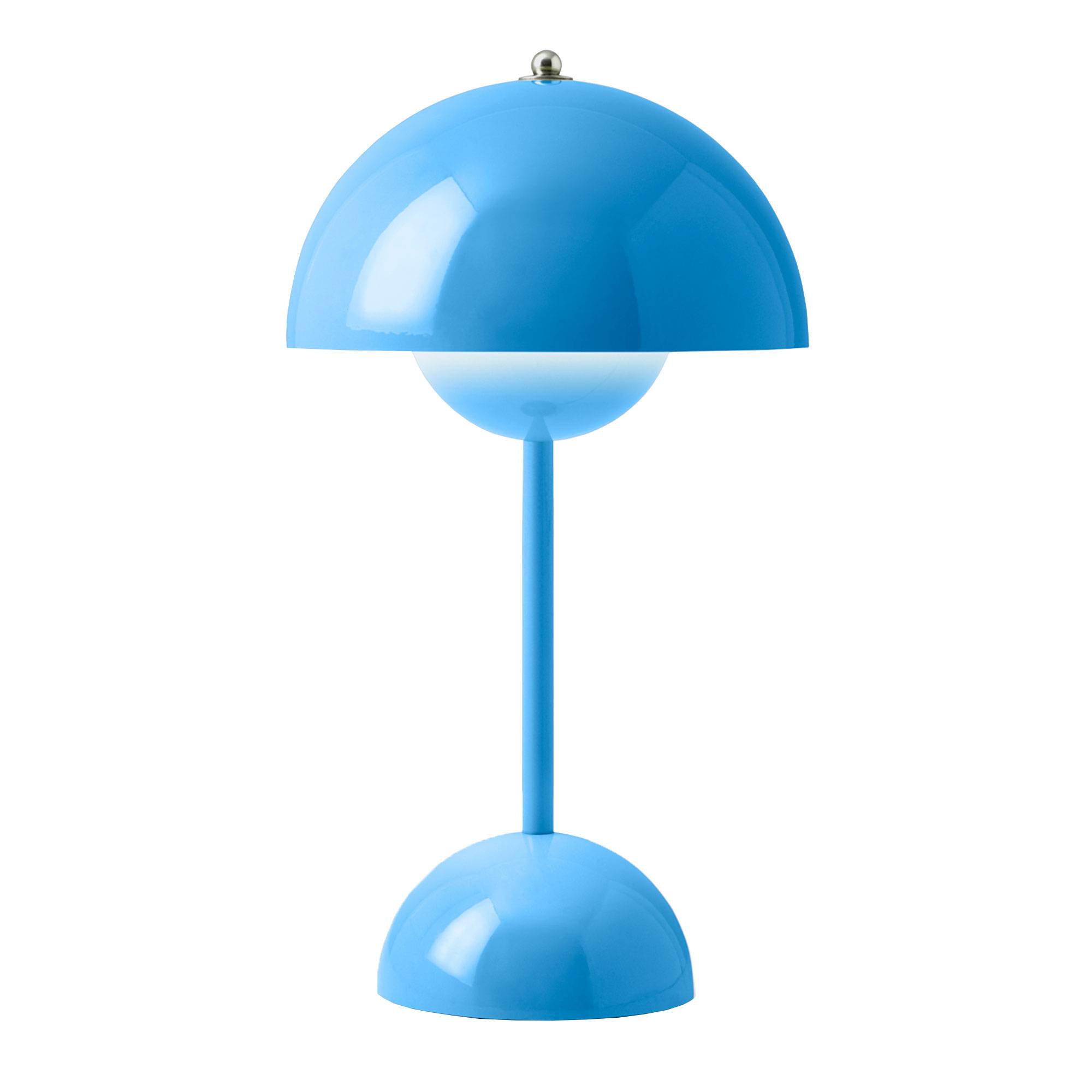 Flowerpot VP9 Bærbar Lampe af Verner Panton Swim Blue