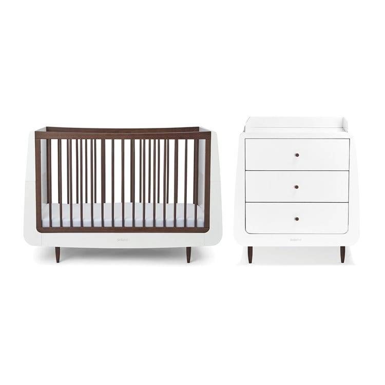 SnuzKot Skandi 2 Piece Nursery Furniture Set 'Ebony' - Default Title