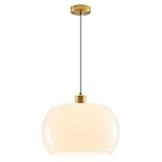 Vintage orange glas hängande ljusarmatur för kök ö vardagsrum sovrum hall snygg hängande lampa med glas lampskärm