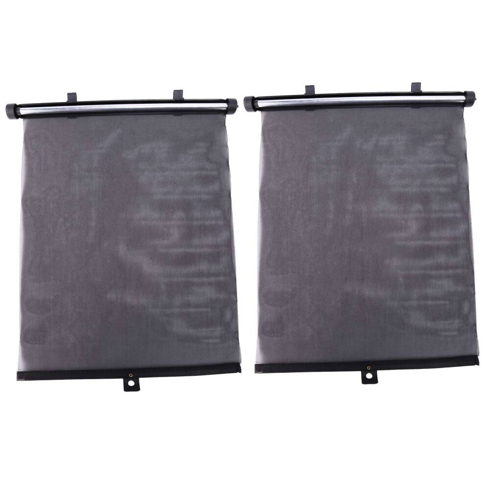 Car Side Window Sun Shade [4 Pack] Universal Car Window Roller Shade, Retractable Car Sunshade for Side Window