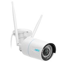 Reolink 5MP WLAN Kamera Outdoor, 2,4GHz/5GHz WLAN CCTV IP Kamera Aussen mit Person/Auto/Tiererkennung, IP66 Wetterfest, Nachtsicht, Bewegungsmelder, SD-Kartenslot, Zeitraffer, Außenkamera RLC-510WA