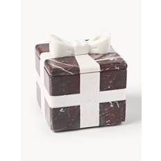 Dekorativ Juleboks Cutemas, Rosso Levanto Marmor, B 12 cm