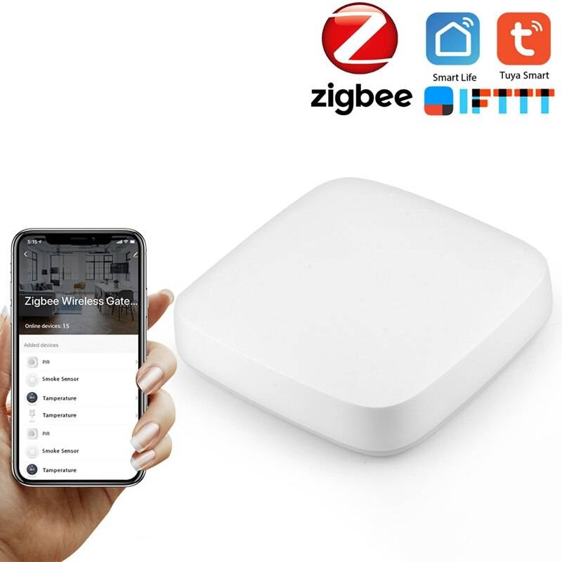 Drivs av tuya zigbee trådbundet smart gateway hub smart home bridge tuya / smart life app fjärrkontrollcenter wifi och nätverkskabel