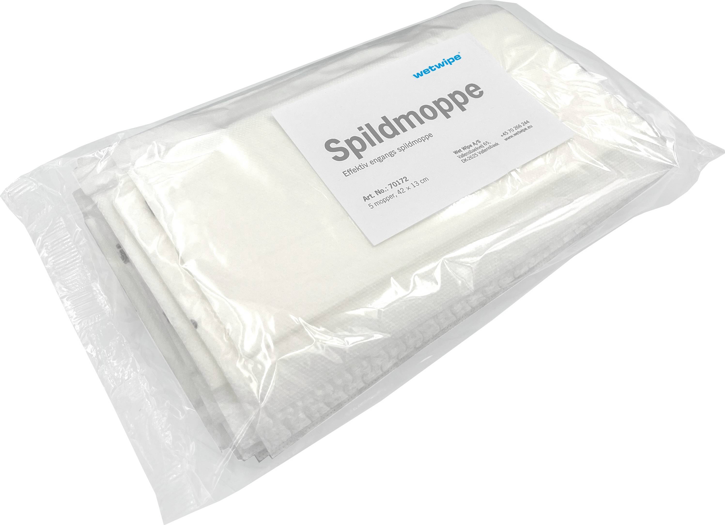 Wet Wipe-mopp, 42x13 cm, 5 engångsmoppar