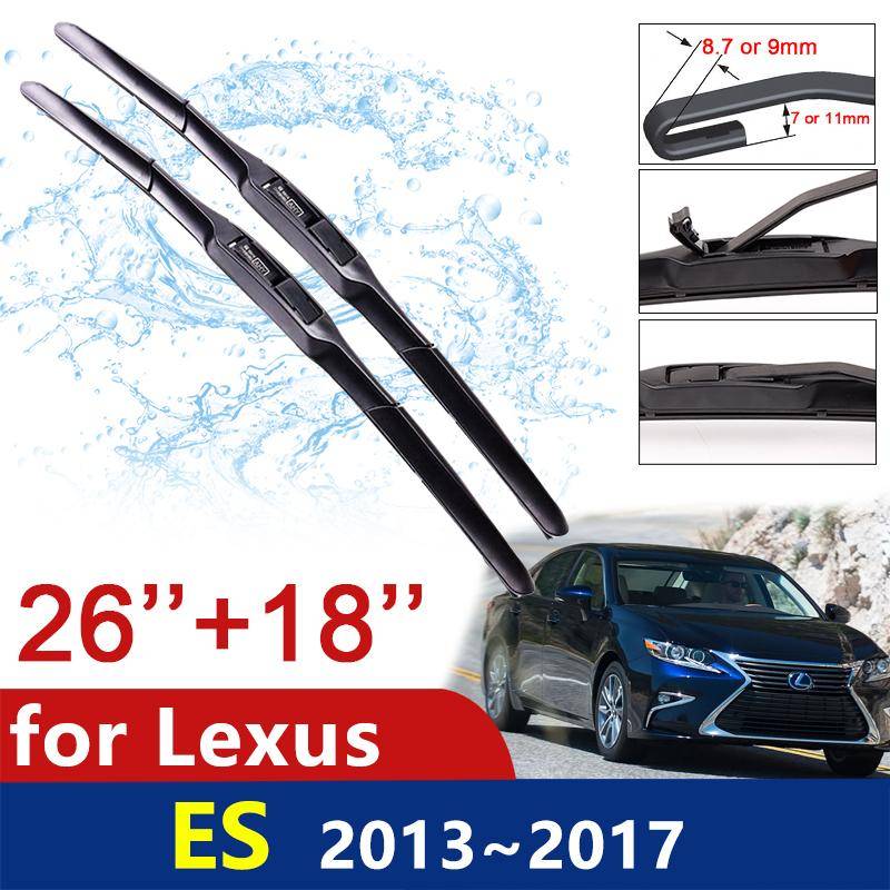 Bil torkarblad för Lexus ES ES250 ES300h ES350 2013~2017 2015 2016 XV60 250 300h 350 Vindrutetorkare Fram Biltillbehör white