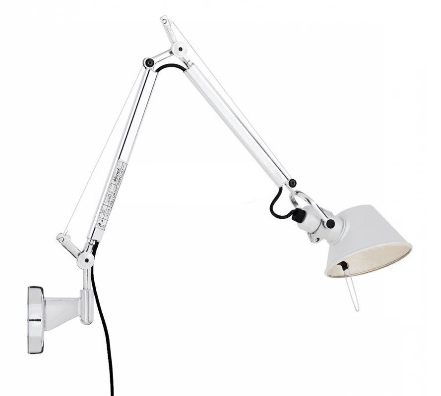 Artemide Tolomeo Mini Vägg Vit Med Väggfäste