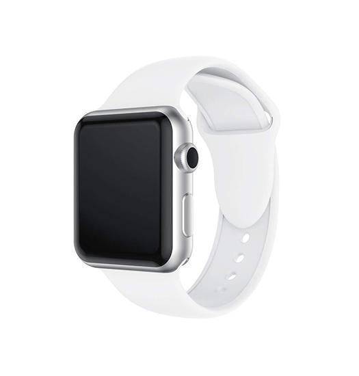 Apple Watch 42-44mm - PRO+ Silikone Sportsrem - Hvid