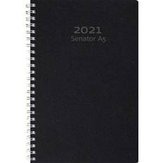 Almanacka Burde Senator ECO Line 2025 Svart A5