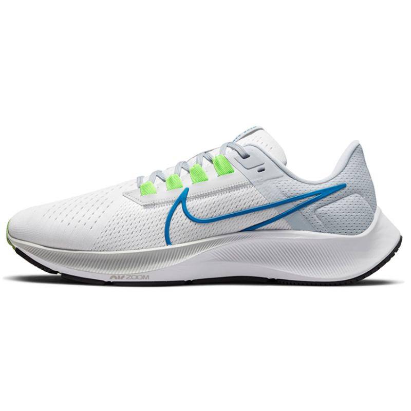 Nike Air Zoom Pegasus 38 Pure Platinum Imperial Blue Sneakers CW7356-103 42