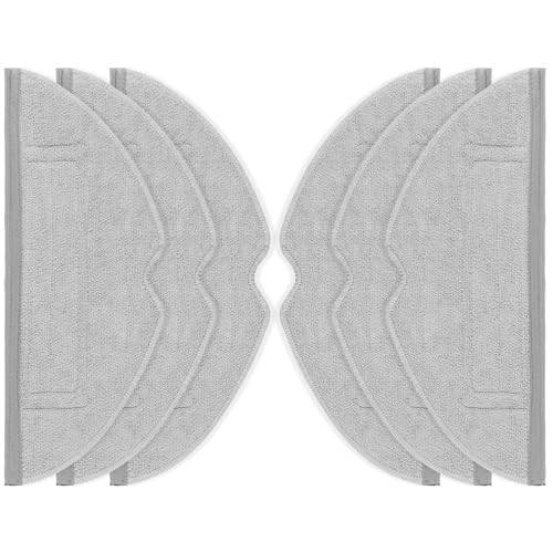 6 st. torkdukar för Roborock S8/S8+/S7/S7+/S7 MaxV/S7 MaxV Ultra/S7 Pro Ultra/T7/T7 Plus robotdammsugare, ersättning torkdukar mopp, mikrofiber mjuk torkduk reservdelar tillbehör