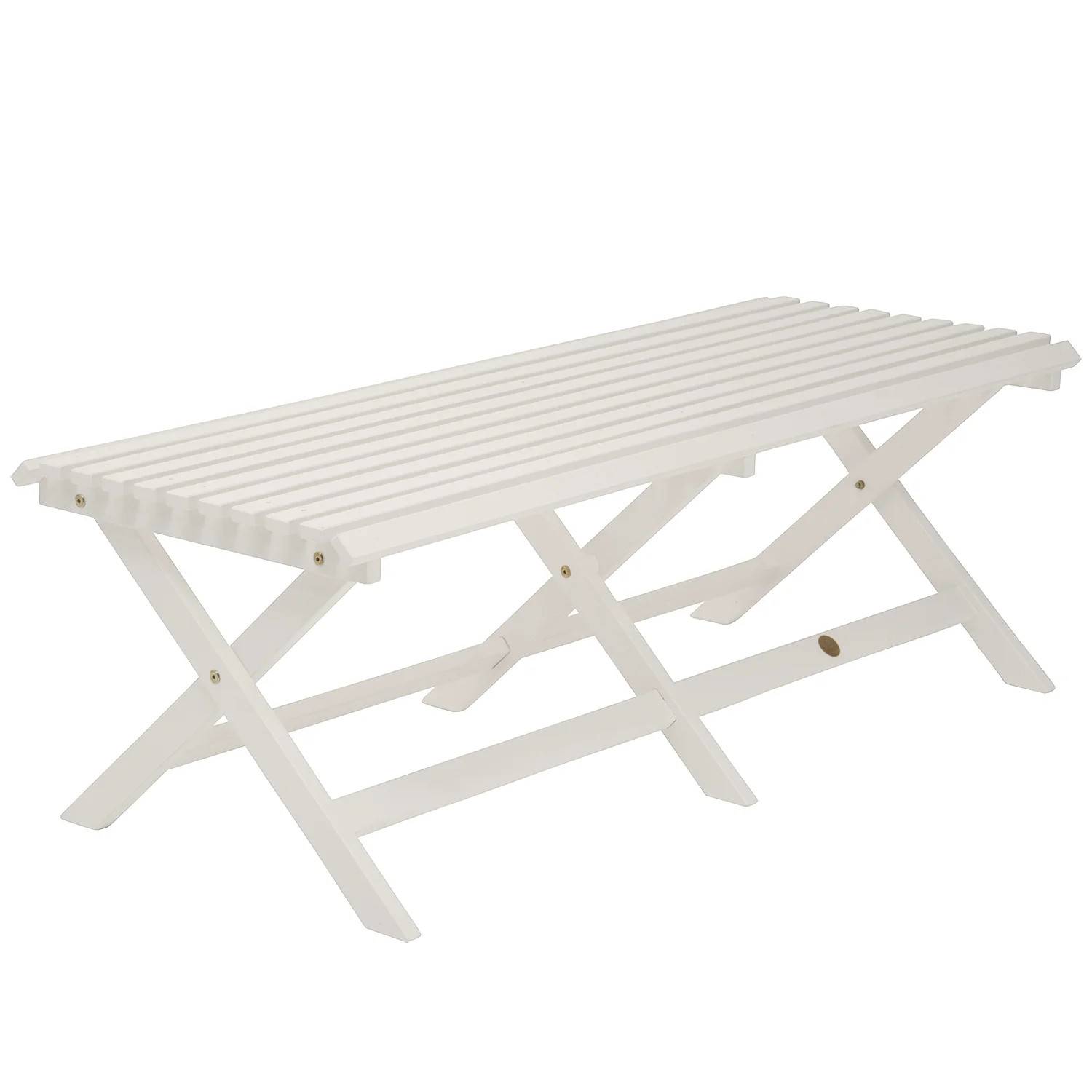 Slite bänk vit, 131 cm - Vit