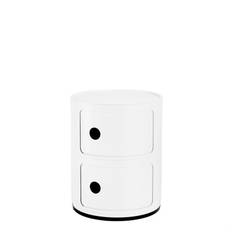 Kartell Componibili bord Matt White 2 Rum: H40 cm