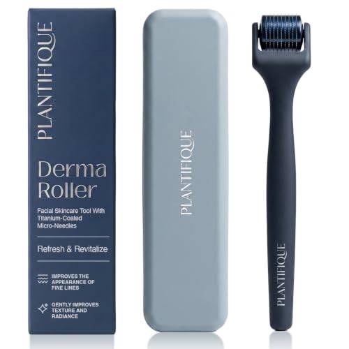 PLANTIFIQUE Derma Roller för ansikte och hårbotten, grå