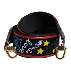 Dolce & Gabbana, Taske, Dame, Flerfarvet, ONE SIZE, Bomuld, Bomulds Taske Skulderrem med Print