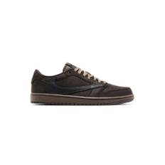 Travis Scott, Sko, Herre, Brun, 48 1/2 EU, Læder, Air Jordan 1 Retro Low OG SP