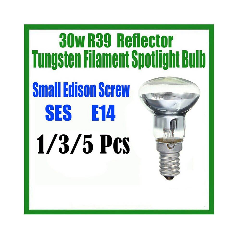 Replacement Lava Lamp E14 R39 30W Spotlight Screw in Light Bulb Clear Reflector Spot Light Bulbs Lava Incandescent 6Pcs