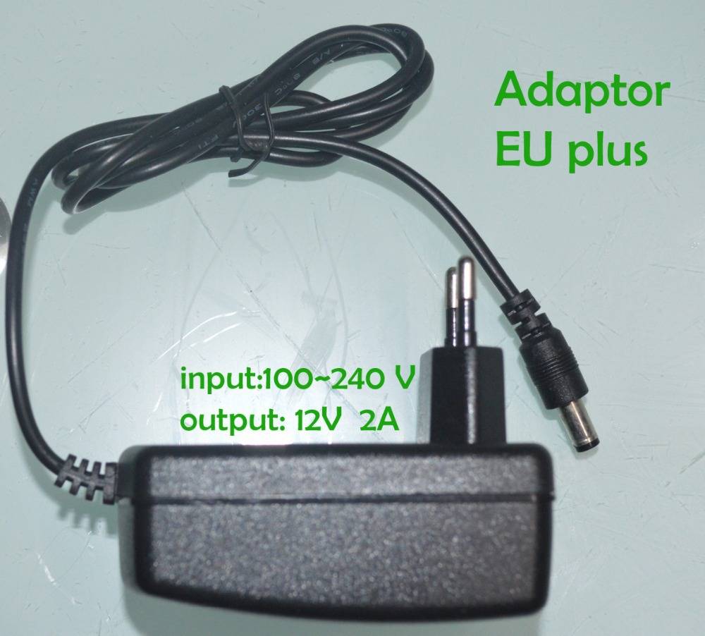 Led strip adapter us & eu plus ledadapter strömförsörjning ledd strömförsörjning 12v 2a 24w transformator 100 ~ 240v 15cm ledare - 1a