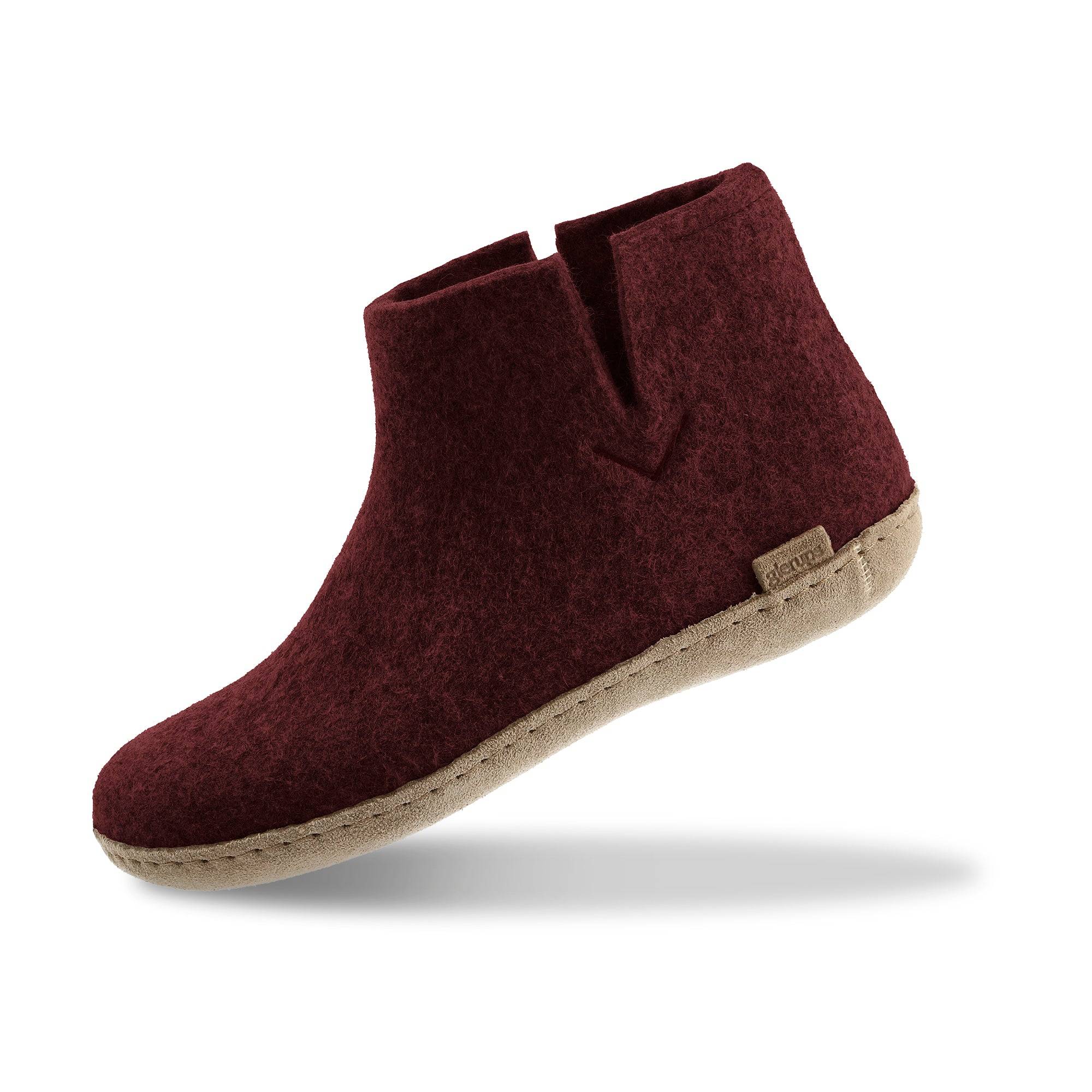 Støvle med skindsål - Beet - 38