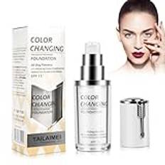 Färgändrande foundation för mogen hud, foundation Color Changing, Color Changing Foundation, Fuktgivande Foundation Makeup, Kraftfull Concealer, SPF15
