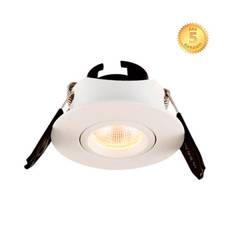 Moon Led indbygningsspot 3,5W 3000K mat hvid IP44