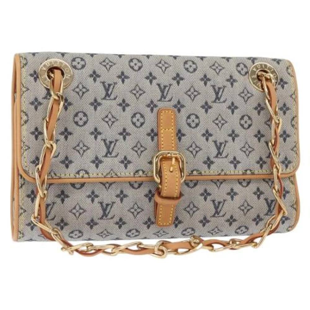 Louis Vuitton Vintage Pre-owned Canvas Skuldertaske - Vintage - Dame - Blå - ONE SIZE - Uld