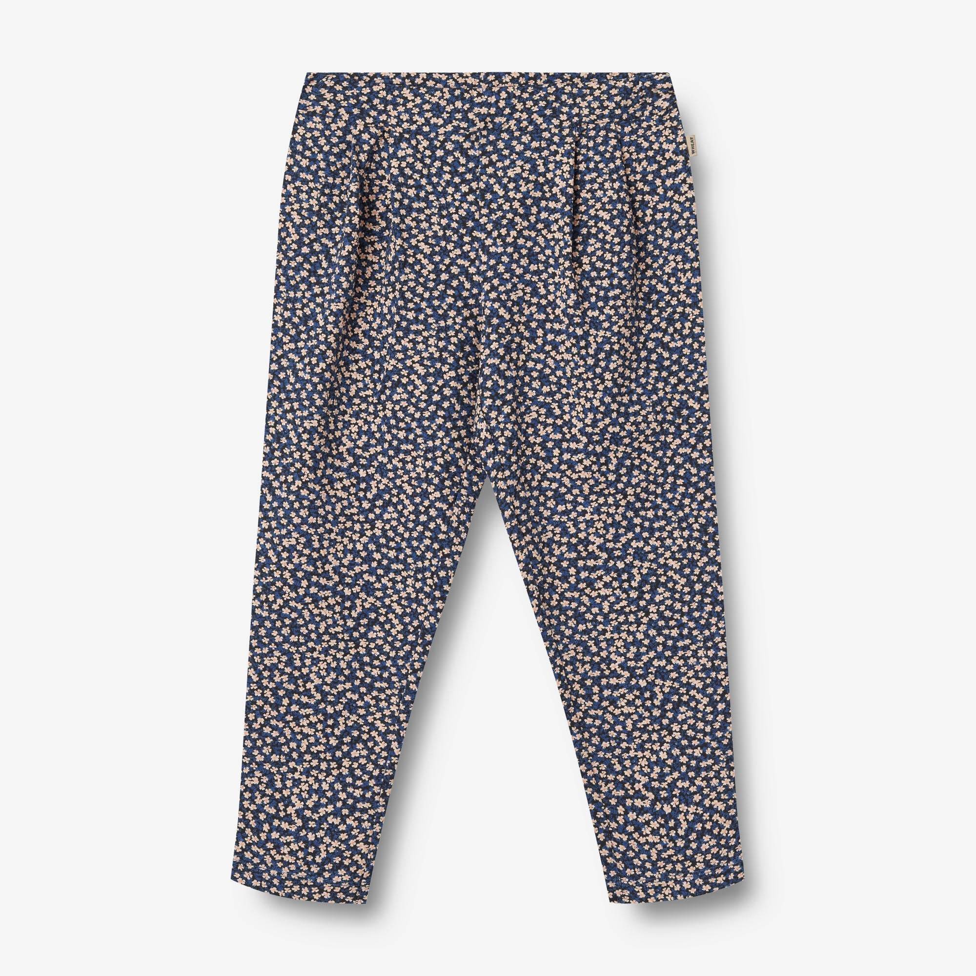 WHEAT® - Jersey Bukser Ejsa - blue flowers - Str 104.