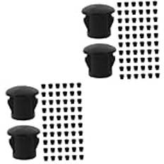 ULTECHNOVO 2 Set Plastpluggar För Runda Hål Ändskydd Hålpluggar Cirkulära Hållock Möbel Enkel Installation 1000st*2