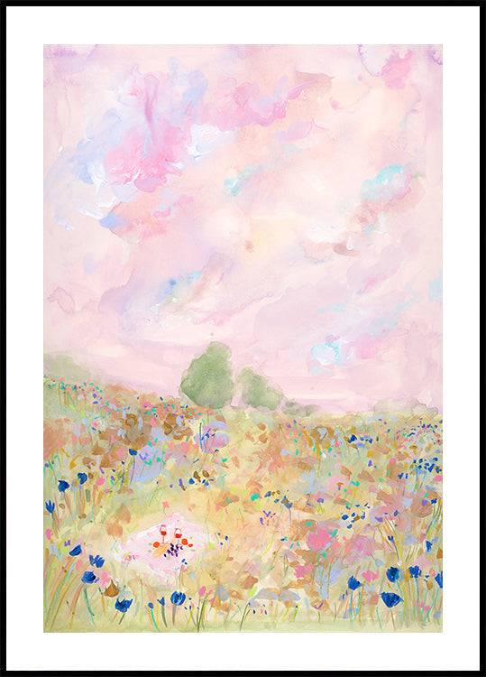 Pastel Meadow Bliss Plakat (50x70cm) - Plakater > BD