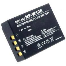 Batteri til NP-W126S for Fujifilm, 7.4V (7.2V), 850 mAh