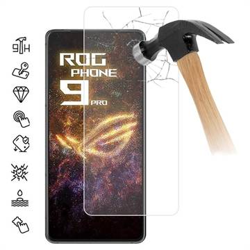 Asus ROG Phone 9 Pro Härdat Glas Skärmskydd - Case Friendly - Genomskinlig
