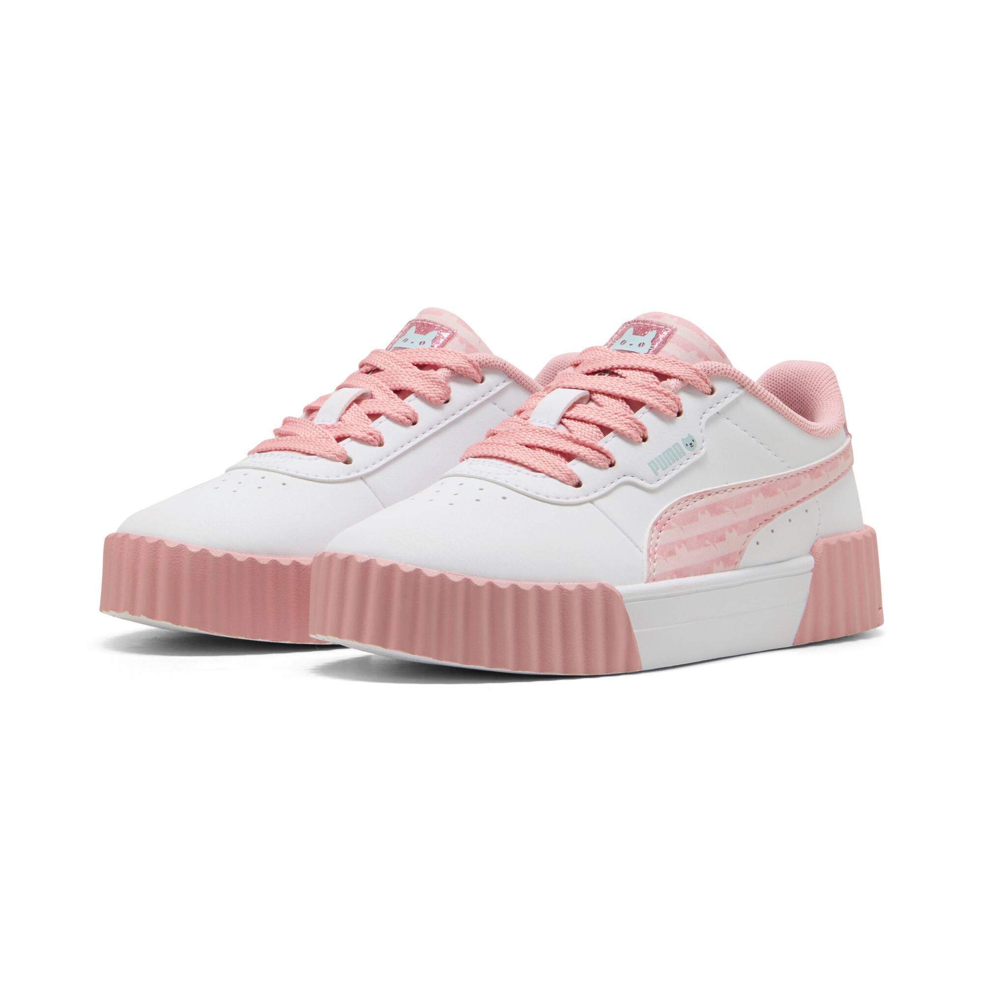 PUMA x GABBY'S DOLLHOUSE Carina 3.0 Shoes Kids, Collections, White/Wild Pink, 34.5