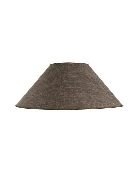 Artwood Non La lampskärm leather pale brown OUTLET - Beige / Brun (Ø: 20-55 x H: 22 cm)