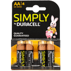 Duracell Simply AA - 4-pak